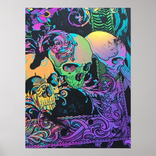 Blacklight poster with tons of colors