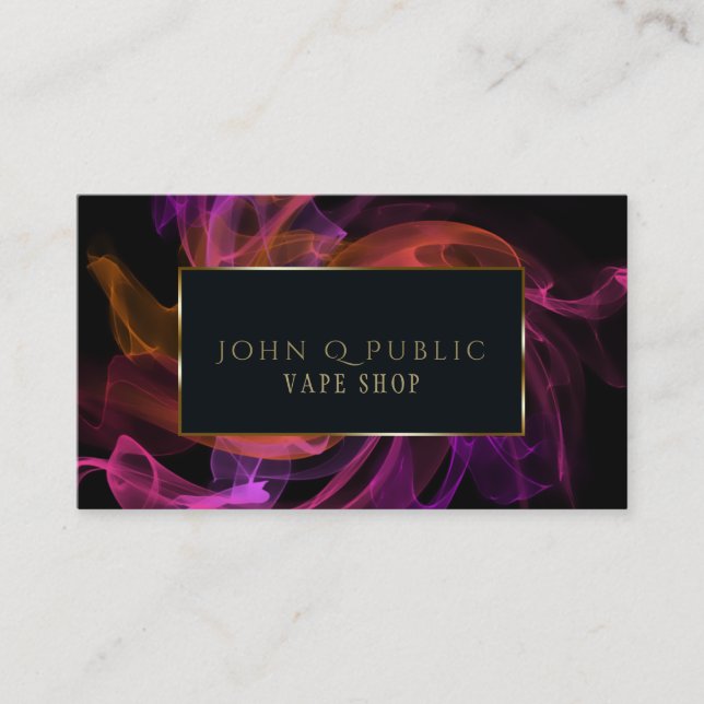 Blacklight Vapor for Vape Shops Business Card (Front)