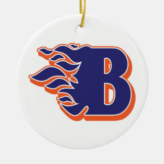 Blackman Blaze Youth Football and Cheerleading Ceramic Ornament
