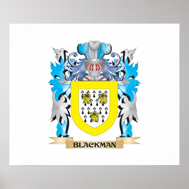 Blackman Coat of Arms Poster (Front)