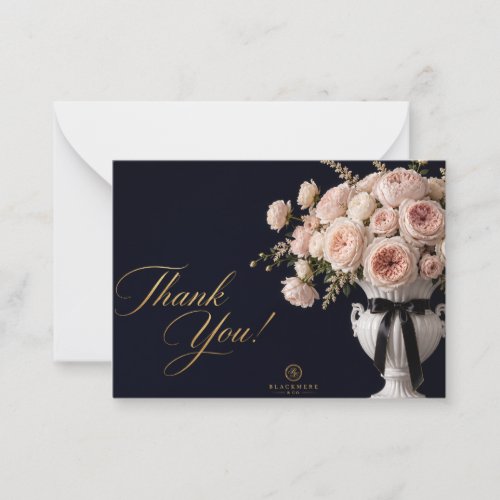 Blackmere & Co. Blush Roses Thank You Card | Elega