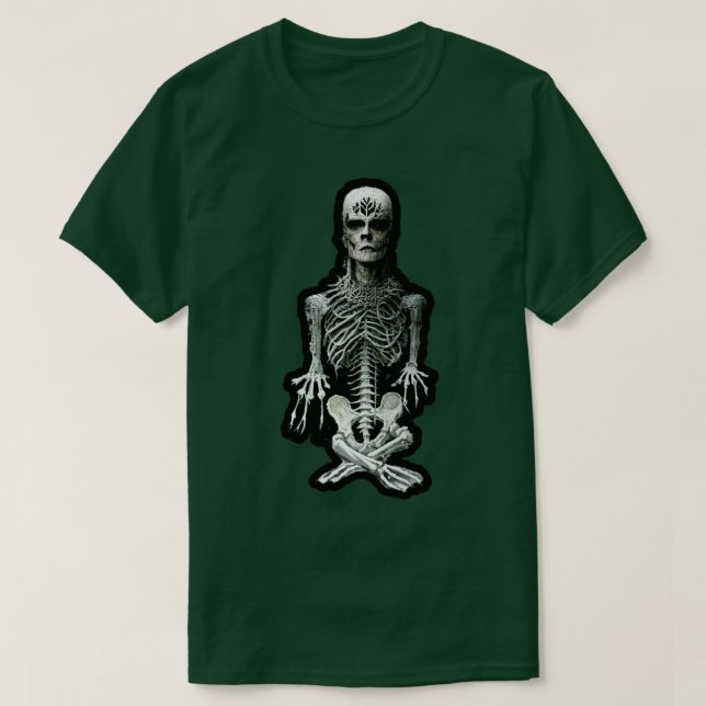 BlackMetal Homunculus Skeleton Artwork T-Shirt (Design Front)