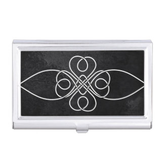 Blackness Series Clover Knot Business Card Holder