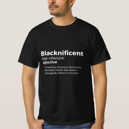 Blacknificent _ Black History  African Roots Afro T_Shirt
