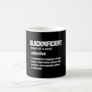 Blacknificent Black History Afro American African Coffee Mug
