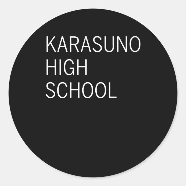 Blackorange Volleyball Practice Anime Manga Classic Round Sticker (Front)
