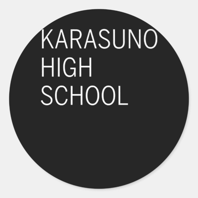 Blackorange Volleyball Practice Anime Manga Classic Round Sticker (Front)