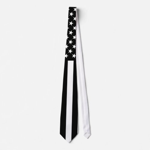 Blackout American Flag Tie