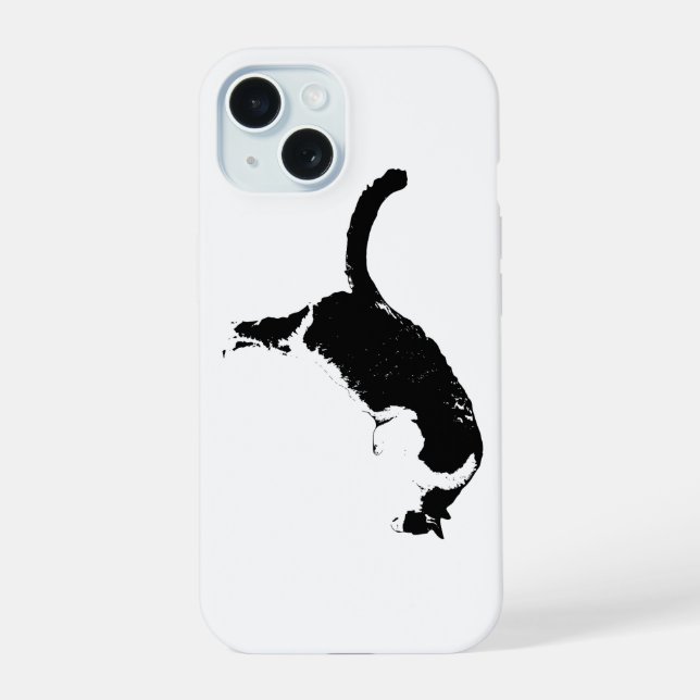 Blackout Cat Iphone Case (Back)