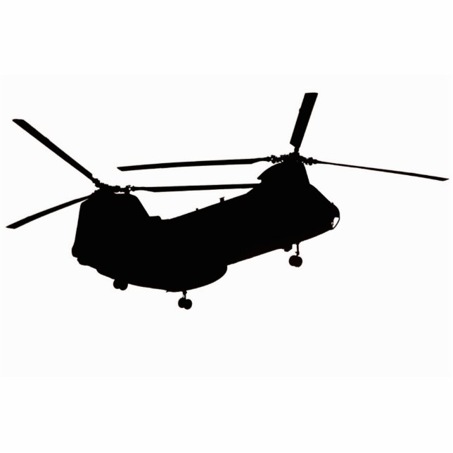Blackout CH-46 Helicopter Statuette (Front)