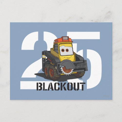 Blackout Character Art Postcard