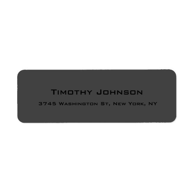 Blackout Creative Professional Grey Modern Label (Front)