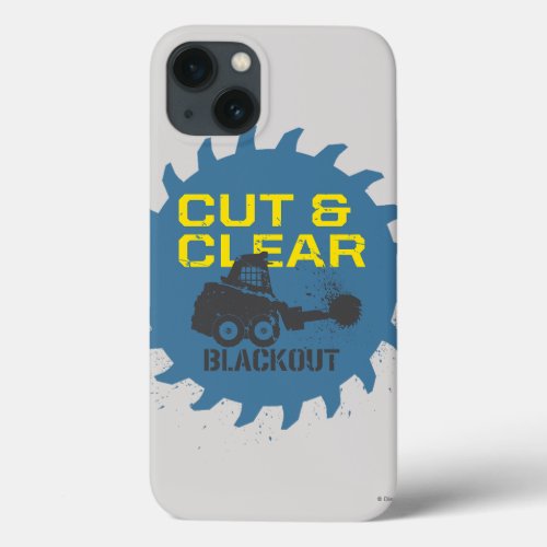 Blackout Cut  Clear iPhone 13 Case