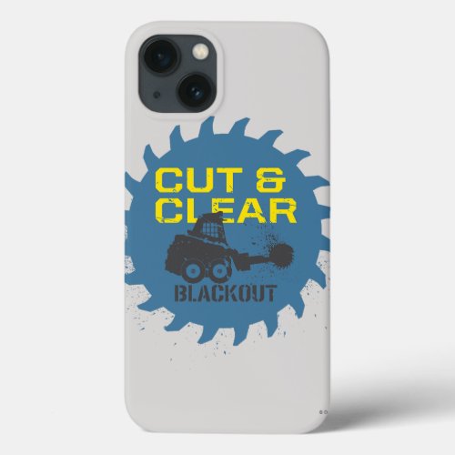 Blackout Cut  Clear iPhone 13 Case