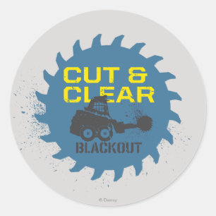 Blackout Cut & Clear Classic Round Sticker