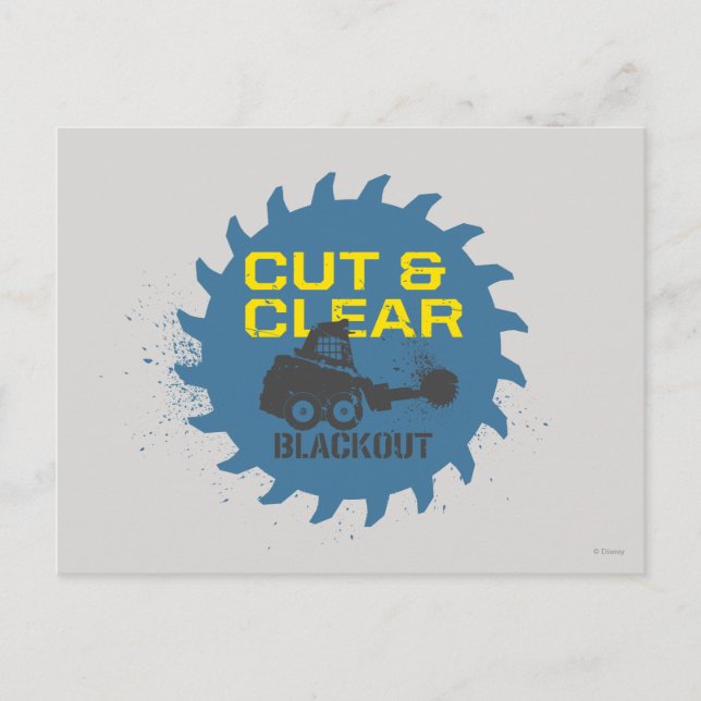 Blackout Cut & Clear Postcard (Front)