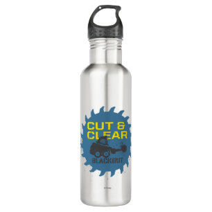 Blackout Cut & Clear Stainless Steel Water Bottle