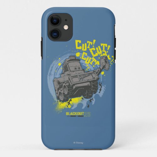 Blackout Cut Cut iPhone 11 Case