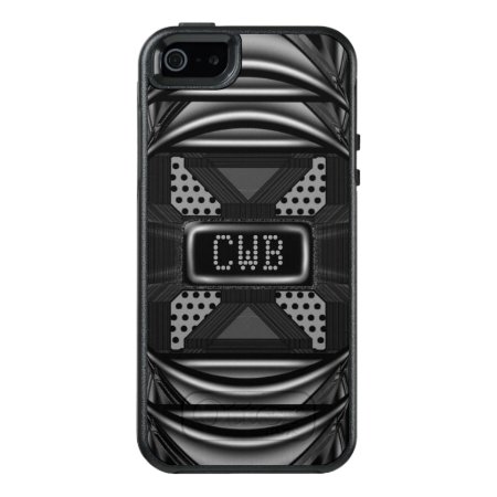 Blackout Monogram Modern Personalize Cool Otterbox Iphone 5/5s/se Case