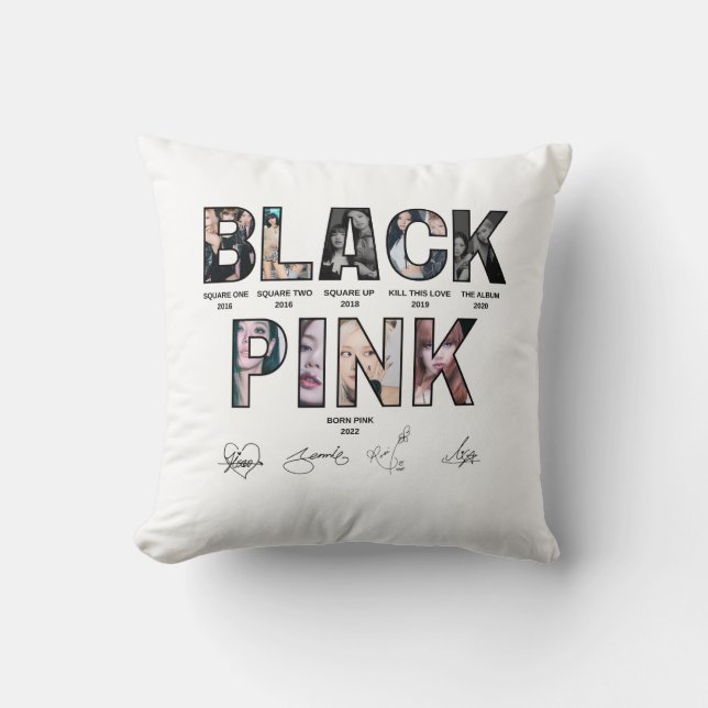 BlackPink Throw Pillow (Front)