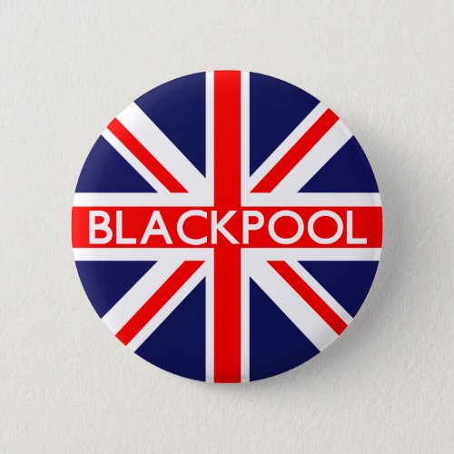 Blackpool  British Flag Button