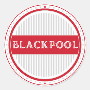 Blackpool City Pride Emblem – English Identity Classic Round Sticker
