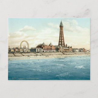 Blackpool from North Pier c.1895 Postcard