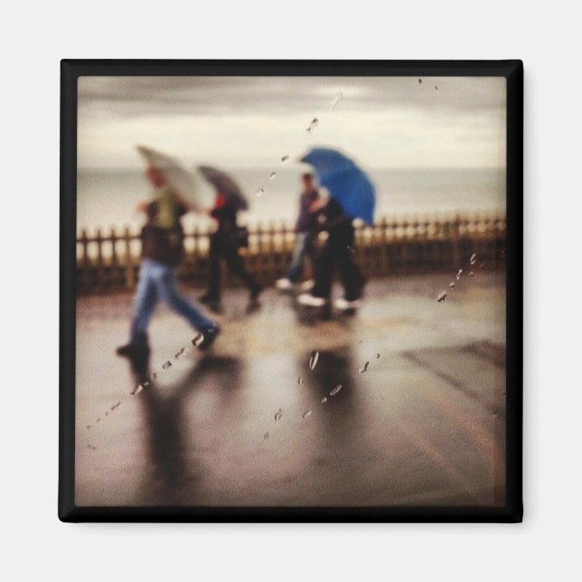Blackpool In The Rain Magnet (Front)