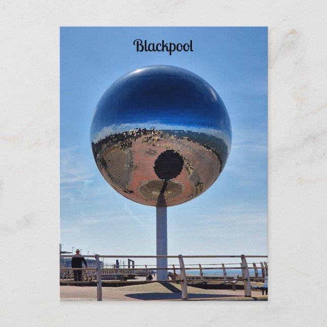Blackpool Mirrorball Postcard (Front)
