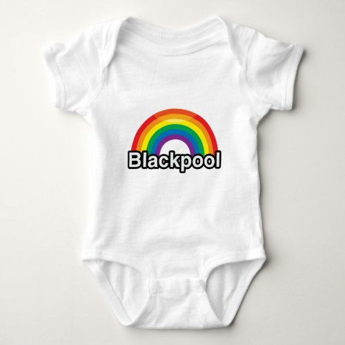 BLACKPOOL PRIDE RAINBOW _png Baby Bodysuit