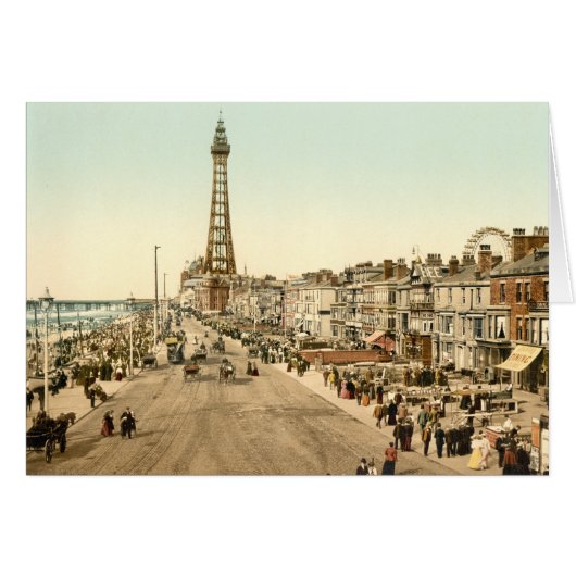 Blackpool Promenade, Lancashire, England Cards (Front Horizontal)