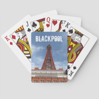 Blackpool Tower And Day Sky Poker Cards