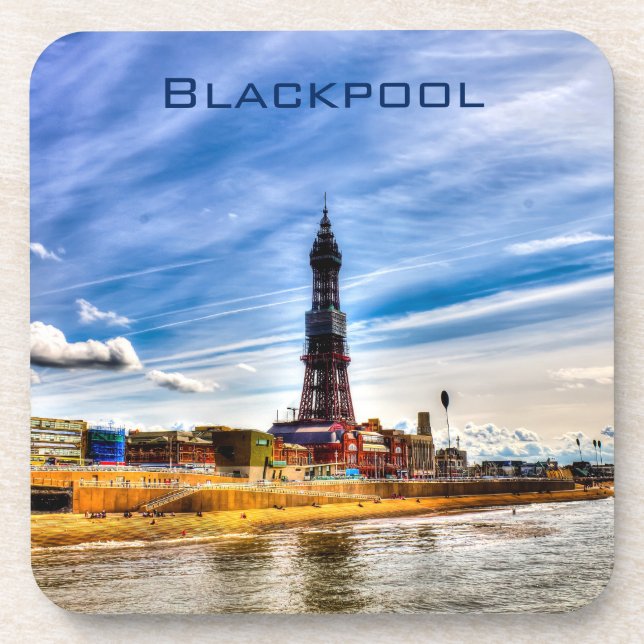 Blackpool Tower Drink Coaster (Front)