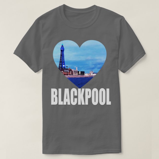 Blackpool Tower England Gift T-Shirt (Design Front)