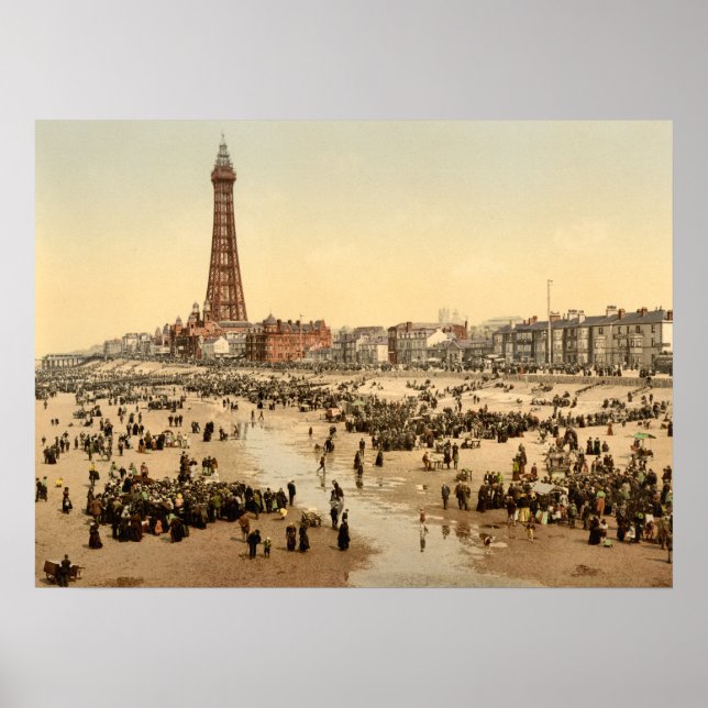 Blackpool Tower II, Lancashire, England Poster (Front)