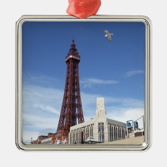 Blackpool Tower Metal Ornament (Front)