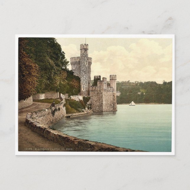 Blackrock Castle. Co. Cork, Ireland rare Photochro Postcard (Front)