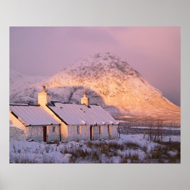 Blackrock Cottage, Glencoe, Highlands, Scotland 2 Poster (Front)