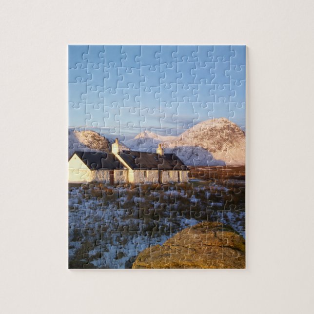 Blackrock Cottage, Glencoe, Highlands, Scotland Jigsaw Puzzle (Vertical)