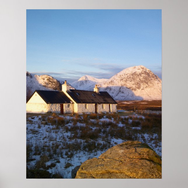 Blackrock Cottage, Glencoe, Highlands, Scotland Poster (Front)