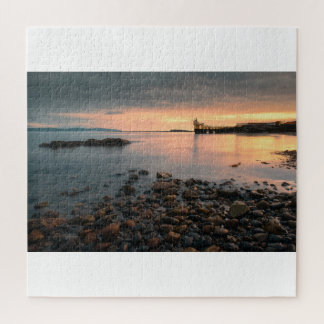 Blackrock sunset at Salthill beach in Galway Jigsaw Puzzle