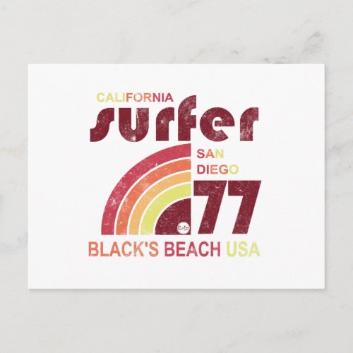 blacks beach california postcard