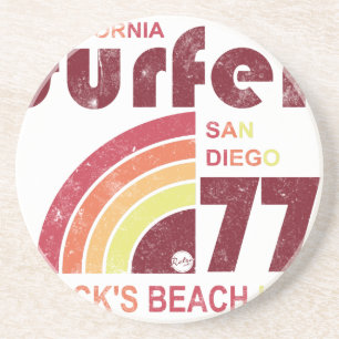 blacks beach california sandstone coaster