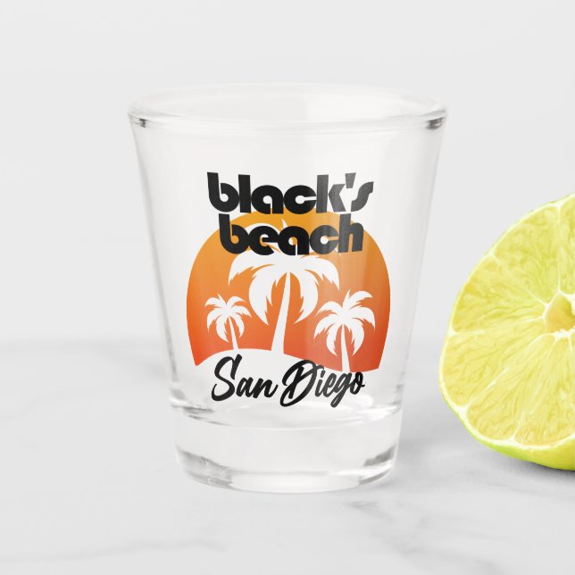 Black's Beach,San Diego Shot Glass (Front)