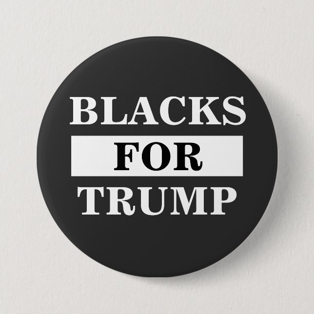 Blacks For Trump Button (Front)