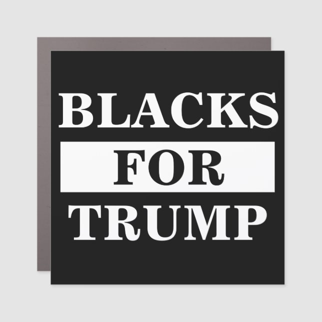 Blacks For Trump Car Magnet (Front)