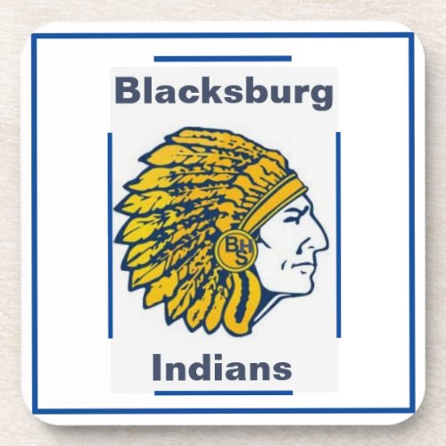Blacksburg High School Indians HardPlastic Coaster
