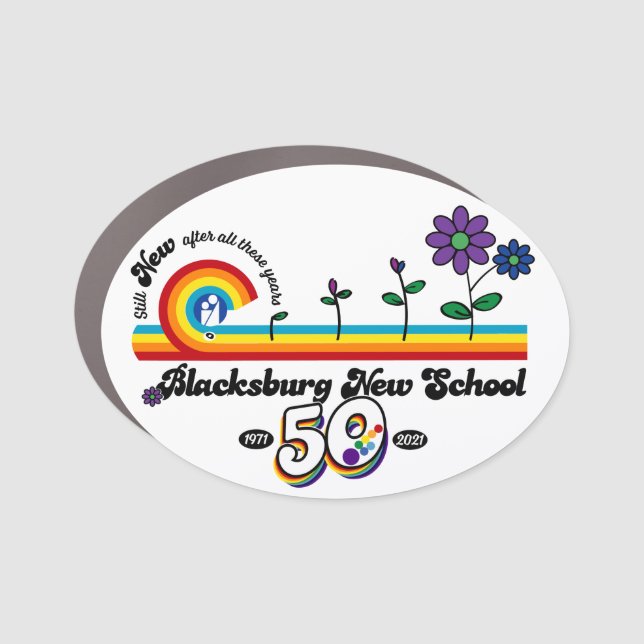 Blacksburg New School Celebrates 50th Magnet (Front)