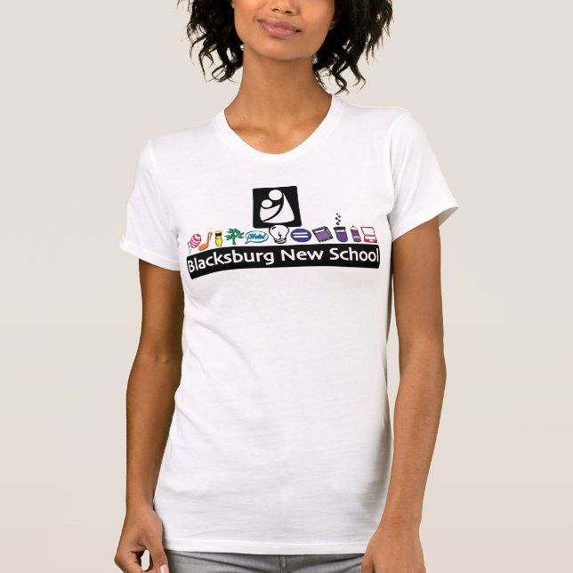 Blacksburg New School Color Logo T-shirt (Front)