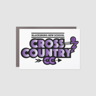 Blacksburg New School Cross Country Car Magnet